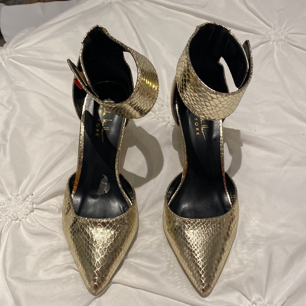 Sexy night golden shoes heels 3 “